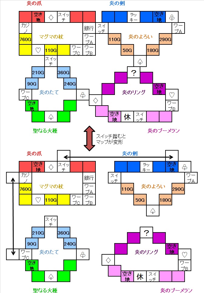 �����X�g/���������X�g���[�g DQ&FF 30th �U�� ���̉ΎR�̃}�b�v�}